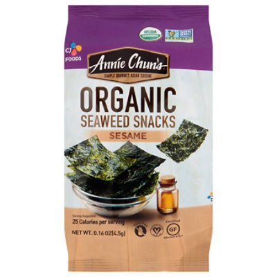 Annie Chuns Organic Seaweed Snacks Sesame - 0.16 Oz