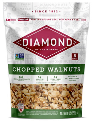 Diamond of California Walnuts Chopped - 8 Oz