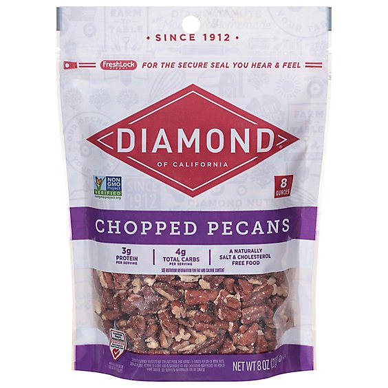 Diamond of California Chopped Pecans – 8 Oz.