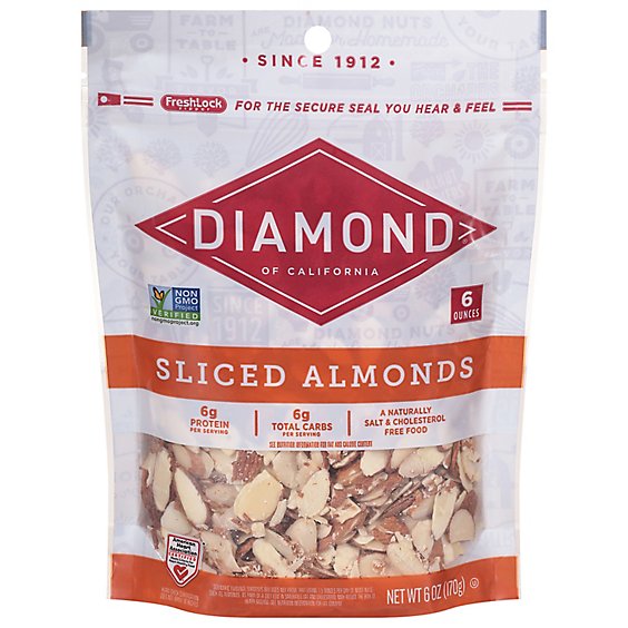 Diamond of California Almonds Sliced - 6 Oz