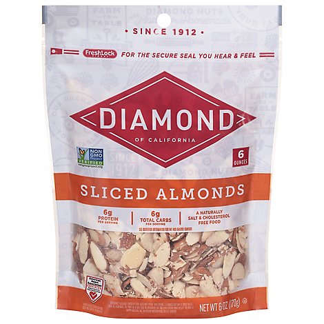 Diamond of California Almonds Sliced - 6 Oz