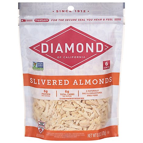 Diamond of California Almonds Slivered - 6 Oz