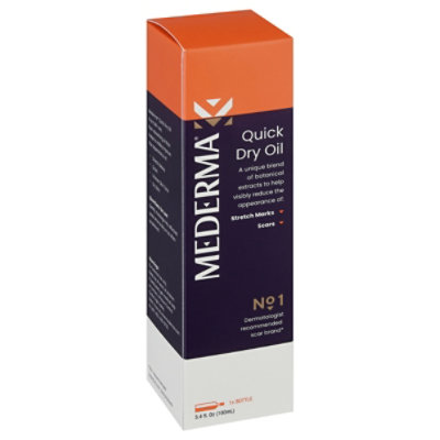 Mederma Oil Quick Dry Paraben & Fragrance Free - 3.4 Oz