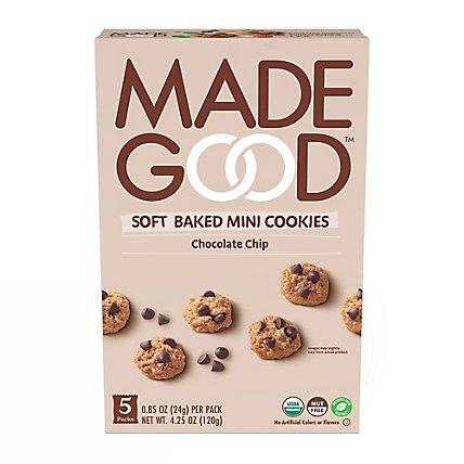 Madegood Cookies Mini Choc Chip - 5 Package - Image 2