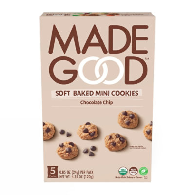 MadeGood Cookies Mini Choc Chip - 5 Package - Image 1