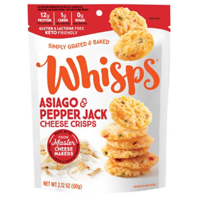 Whisps Cheese Crisps Asiago & Pepper Jack - 2.12 Oz - Image 3