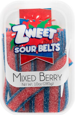 Zweet Sour Belts Mixed Berry - 10 Oz - Image 2