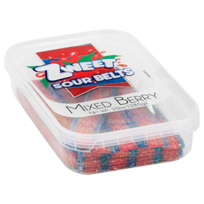 Zweet Sour Belts Mixed Berry - 10 Oz - Image 1