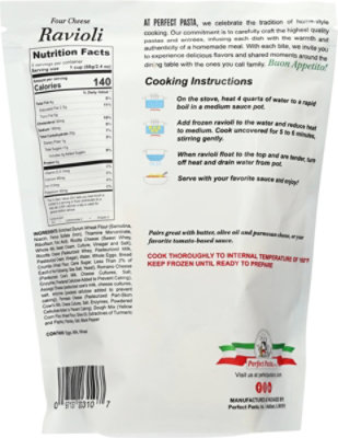 Perfect Pasta Four Cheese Ravioli - 12 Oz - Image 5