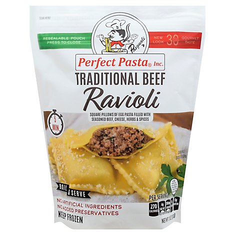 Perfect Pasta Traditional Beef Ravioli - 12 Oz