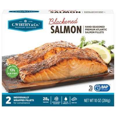 C.wirthy Blackened Salmon Portions - 10 Oz - Image 1