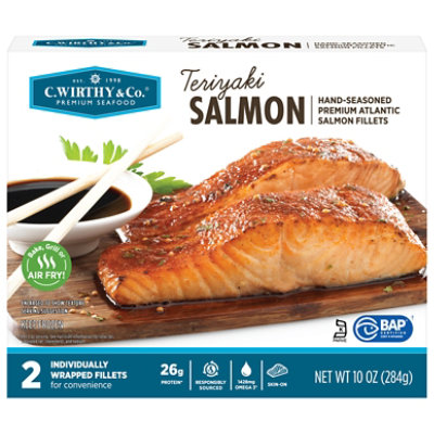 C.wirthy Teriyaki Salmon Portions - 10 Oz - Image 1