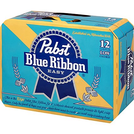 Pabst Blue Ribbon Easy In Cans - 12-12 Fl. Oz. - Image 1