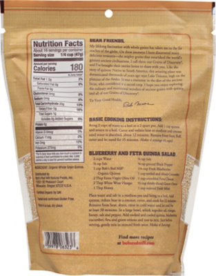 Bob's Red Mill Organic Whole Grain Gluten Free Quinoa - 26 Oz - Image 5