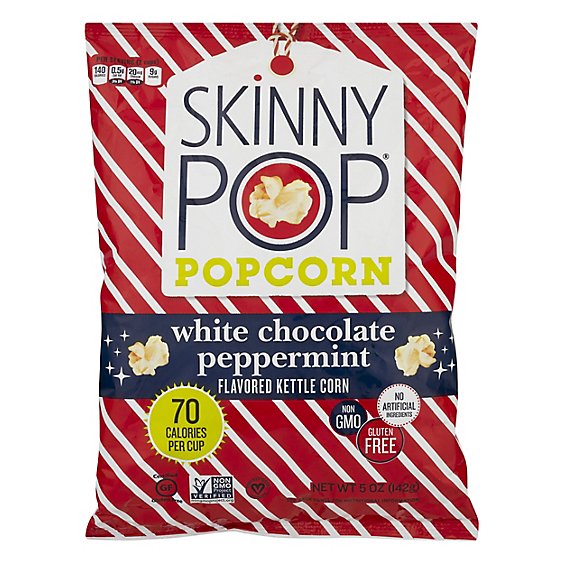 Skinnypop Popcorn White Choco Peppermint - 5 Oz
