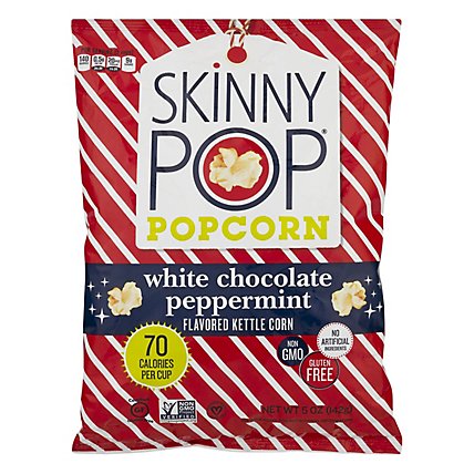 Skinnypop Popcorn White Choco Peppermint - 5 Oz - Image 1