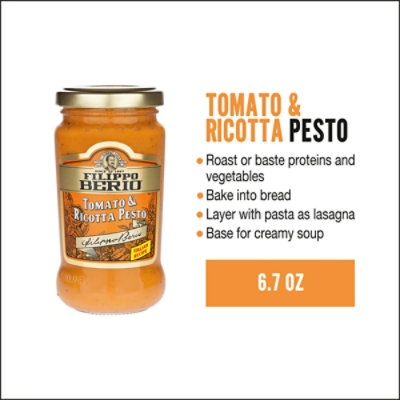 Filippo Berio Tomato And Ricotta Pesto - 6.7 Oz - Image 1