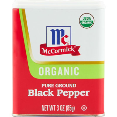 McCormick Ground Organic Black Pepper - 3 Oz - Image 1