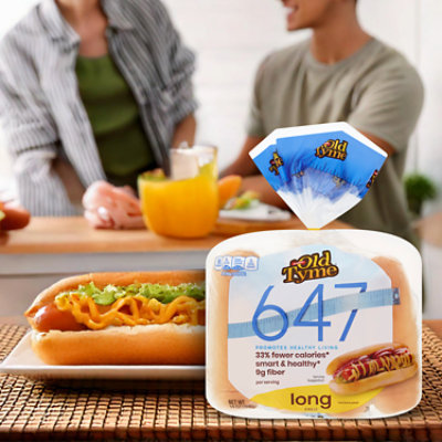 Schmidt Old Tyme 647 Long Rolls Low Calorie Bread - 6 Count - Image 6