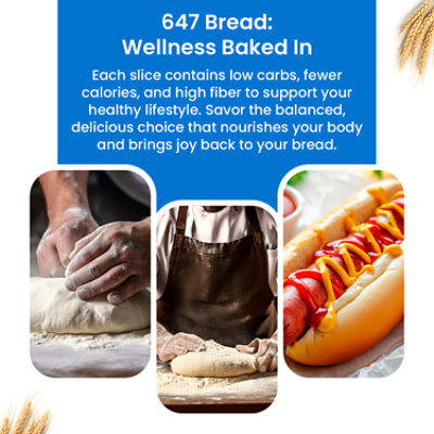 Schmidt Old Tyme 647 Long Rolls Low Calorie Bread - 6 Count - Image 2