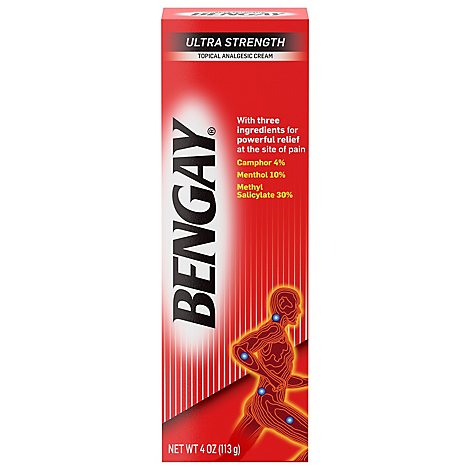 BENGAY Ultra Strength Cream - 4 Oz