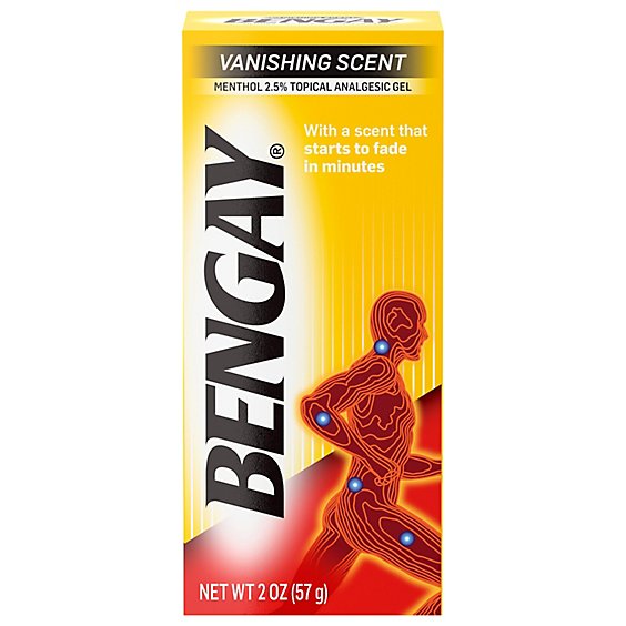Bengay Vanishing Scent Gel - 2 Oz