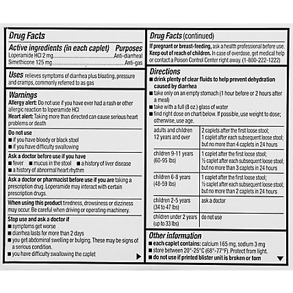 Signature Care Anti Diarrheal Anti Gas Caplets - 18 Count - Image 5