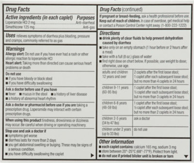 Signature Select/Care Anti Diarrheal Anti Gas Caplets - 18 Count - Image 4