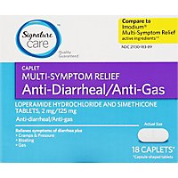 Signature Care Anti Diarrheal Anti Gas Caplets - 18 Count - Image 2