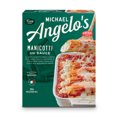 Michael Angelos Manicotti With Sauce - 28 Oz