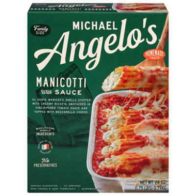 Michael Angelos Manicotti With Sauce - 28 Oz - Image 2