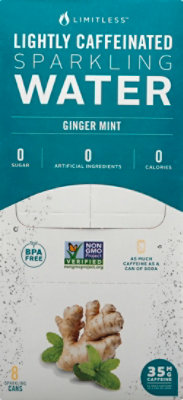 Limitless Water Sparkling Ginger Mint - 8-12 Fl. Oz. - Image 2