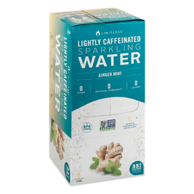 Limitless Water Sparkling Ginger Mint - 8-12 Fl. Oz.