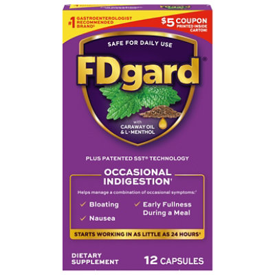 FDgard Medical Food Functional Dyspepsia Capsules - 12 Count