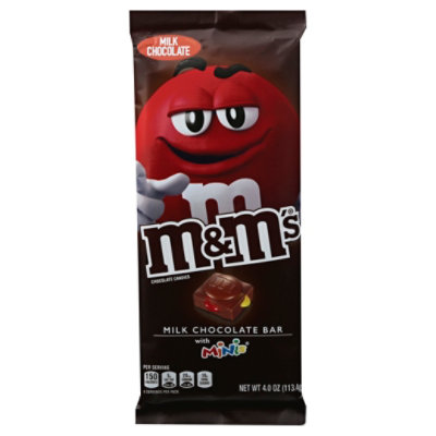 M&Ms Minis & Milk Chocolate Candy Bar 4 Oz - Image 3