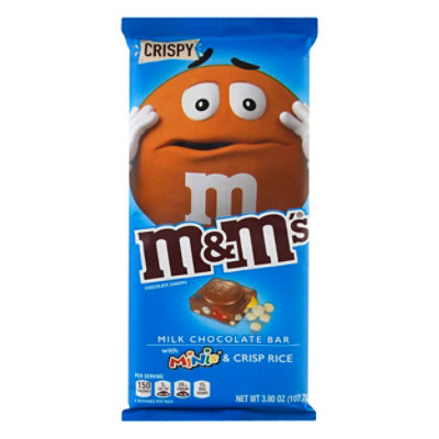 M&Ms Crispy & Minis Milk Chocolate Candy Bar 3.8 Oz - Image 3