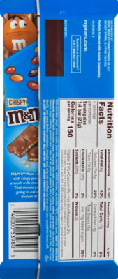 M&Ms Crispy & Minis Milk Chocolate Candy Bar 3.8 Oz - Image 6