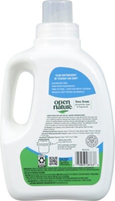 Open Nature Liquid Laundry Detergent Free & Clear - 50 Fl. Oz. - Image 4