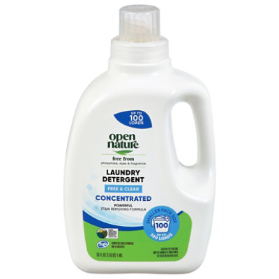 Open Nature Liquid Laundry Detergent Free & Clear - 50 Fl. Oz.