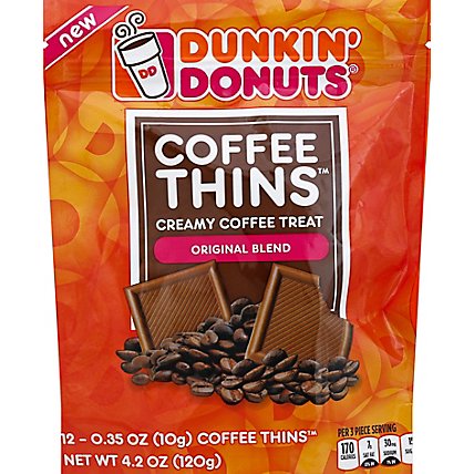 Dunkin Donuts Coffee Thins Original 4.2oz Bag - 4.2 Oz - Image 2