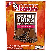 Dunkin Donuts Coffee Thins Original 4.2oz Bag - 4.2 Oz - Image 1