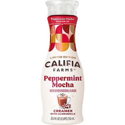 Califia Farms Peppermint Mocha Almond Milk Coffee Creamer - 25.4 Fl. Oz. - Image 1