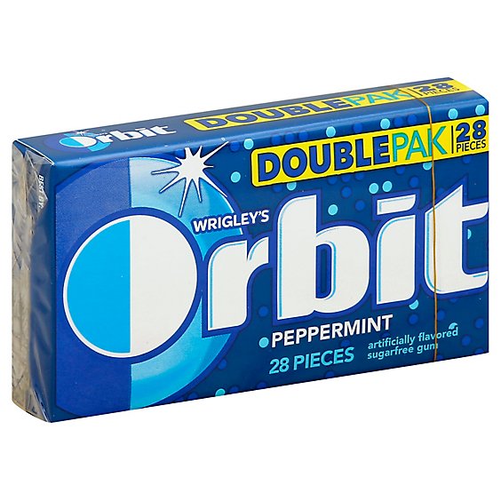 Orbit Gum Sugarfree Double Pak Peppermint - 28 Count