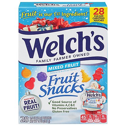 Welchs Fruit Snacks Mixed Fruit Christmas Pouches - 14 Oz - Image 3