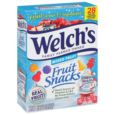 Welchs Fruit Snacks Mixed Fruit Christmas Pouches - 14 Oz