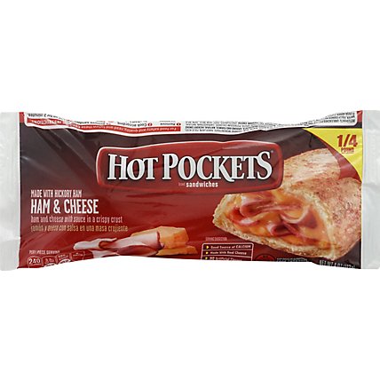 Hot Pockets Sandwiches Ham & Cheese - 4 Oz - Image 2