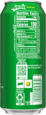Sprite Soda Lemon Lime Can - 16 Fl. Oz. - Image 5