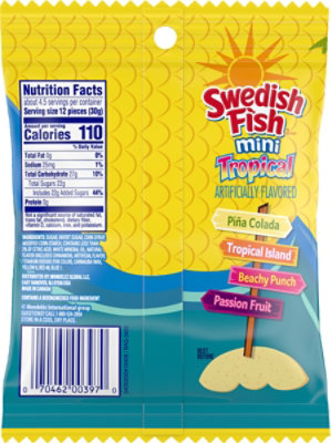 Swedish Fish Candy Soft & Chewy Mini Tropical - 5 Oz - Image 6