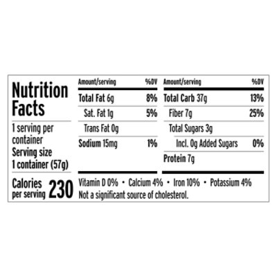 Njoy Gourmet Oatmeal Kit Fruit - 2.58 Oz - Image 3