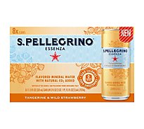 S. PELLEGRINO Essenza Flavored Mineral Water Tangerine & Wild Strawberry - 8-11.15 Fl. Oz.